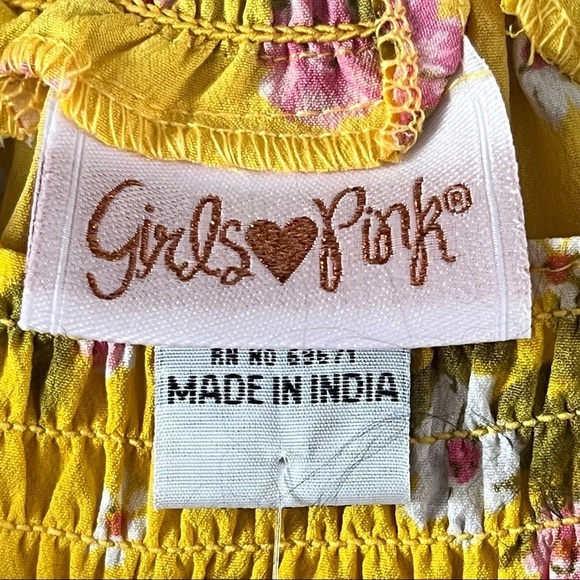 Girls Love Pink 2 Piece Floral Top & Shorts Set - Various sizes - Picture 4 of 4